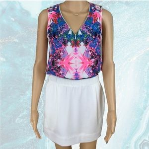 Color Block Kaleidoscope Twofer Dress‎